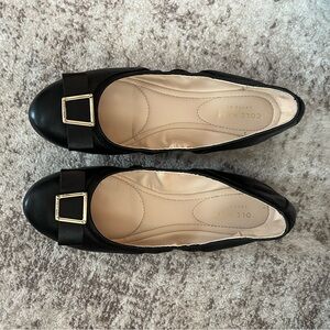 Cole Haan Black Bow Flats, size 8.5